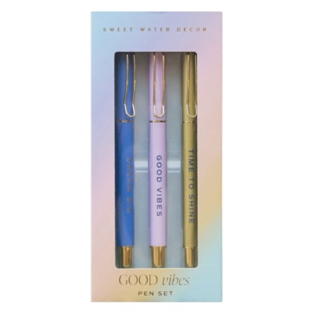 002 NWT Good Vibes Sweet Water Decor Pen Set